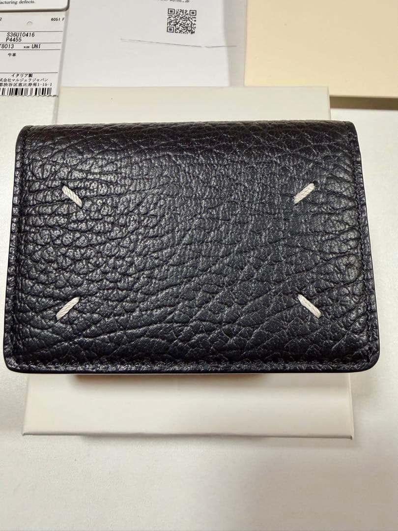 ⭐︎週末限定値下げ⭐︎Maison Margiela ブラック 三つ折り財布　美品
