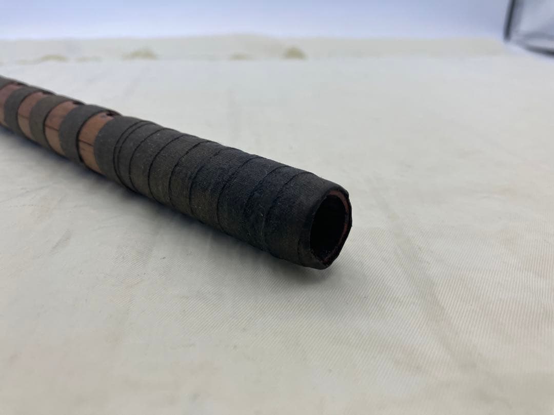 古い龍笛 能管 横笛 和楽器 管楽器 日本舞踊 歌舞伎 祭り 篠笛　骨董