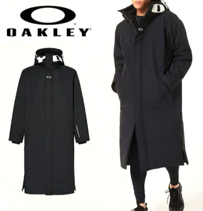 【新品未使用】オークリー　ロングコート Mサイズ ベンチコート 黒