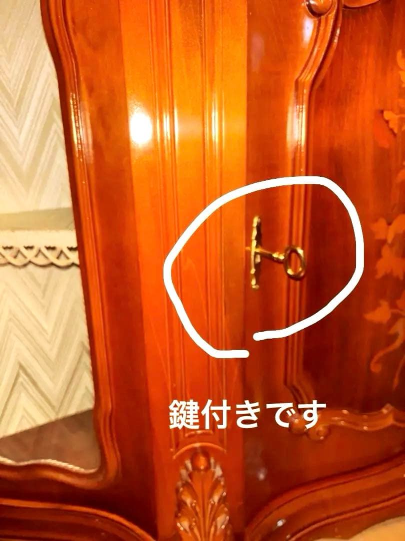 ⭐︎イタリア製家具 FP PASI 木製キャビネット 鍵付 象嵌 大理石
