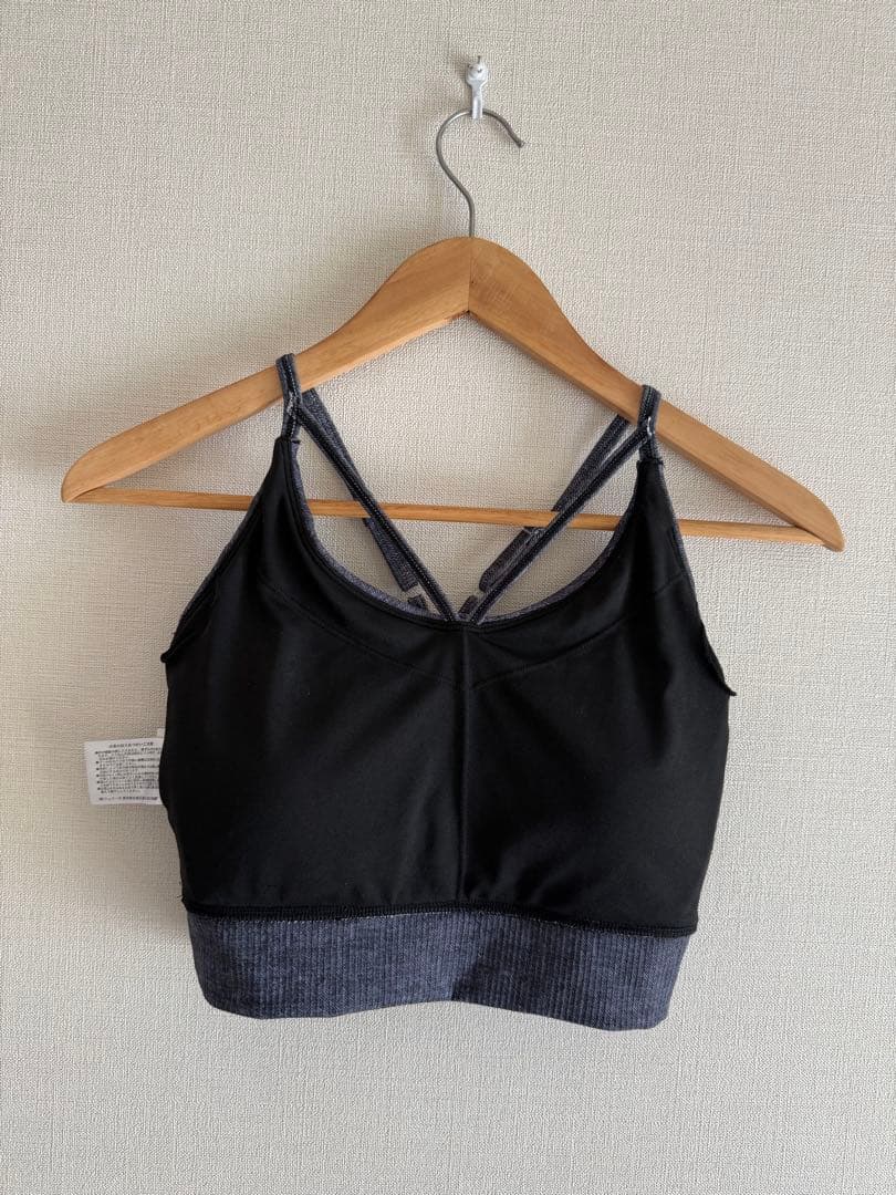 GYDA 水着 フィットネス トップス レギンス ヨガウェアセット BLK M