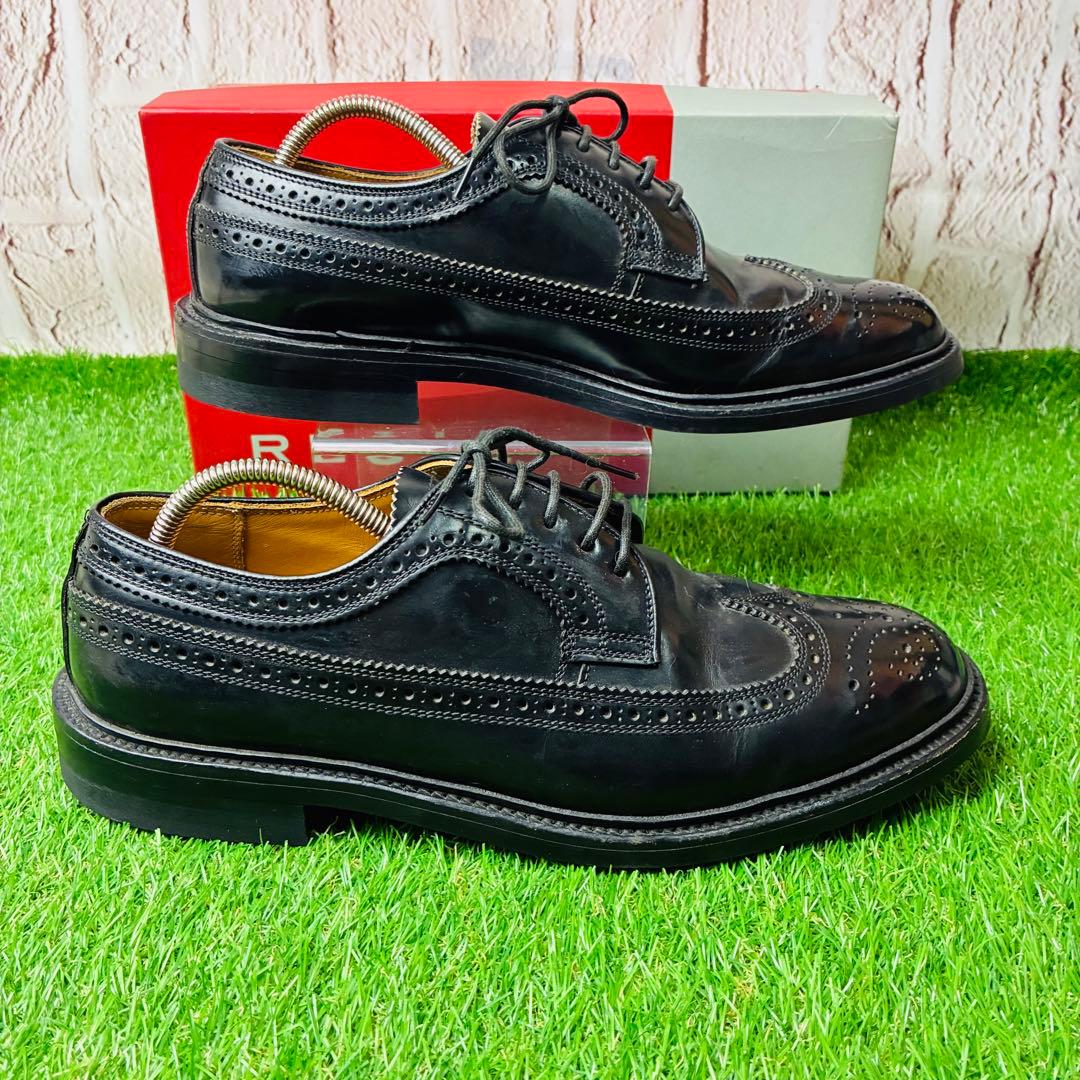 【極美品】REGAL 革靴 外羽根 ウィングチップ レザー 本革 厚底 25