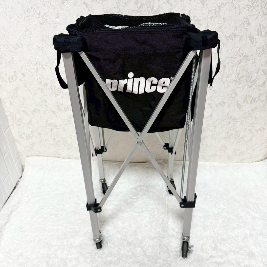 テニスボールバスケット　プリンス　キャスター付き　ケース付き