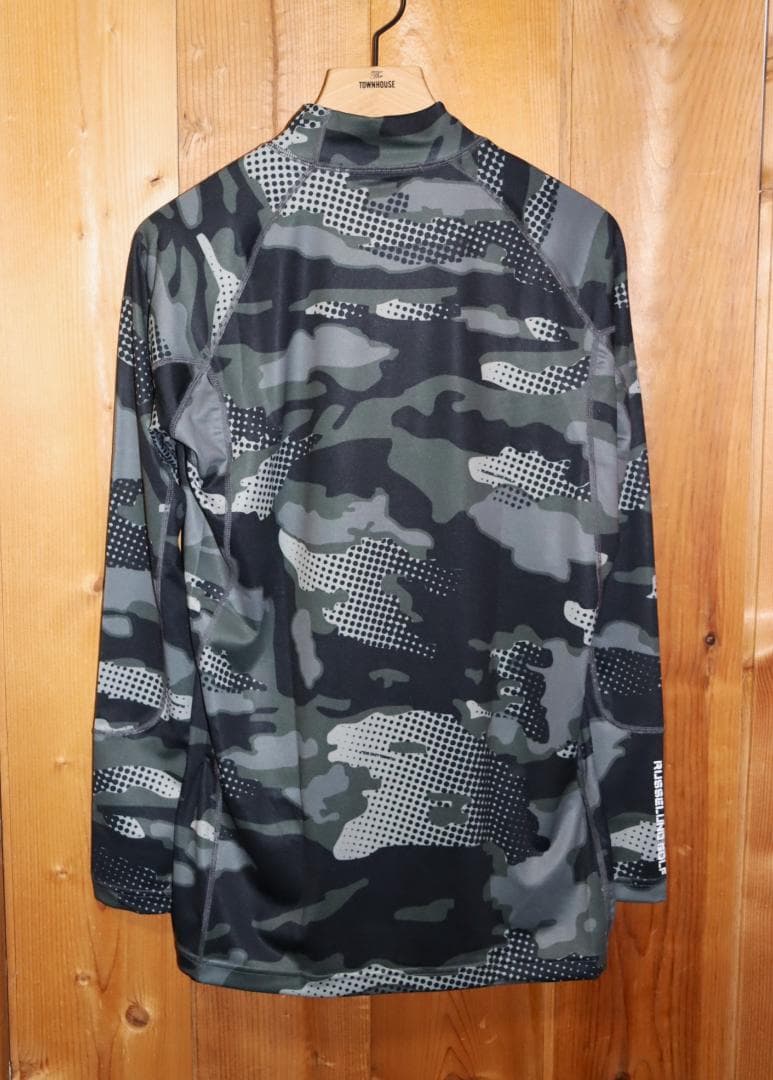 新品 ラッセルノゴルフ ルチャマスク モックネック カモフラシャツ (XXL)Ⓗ