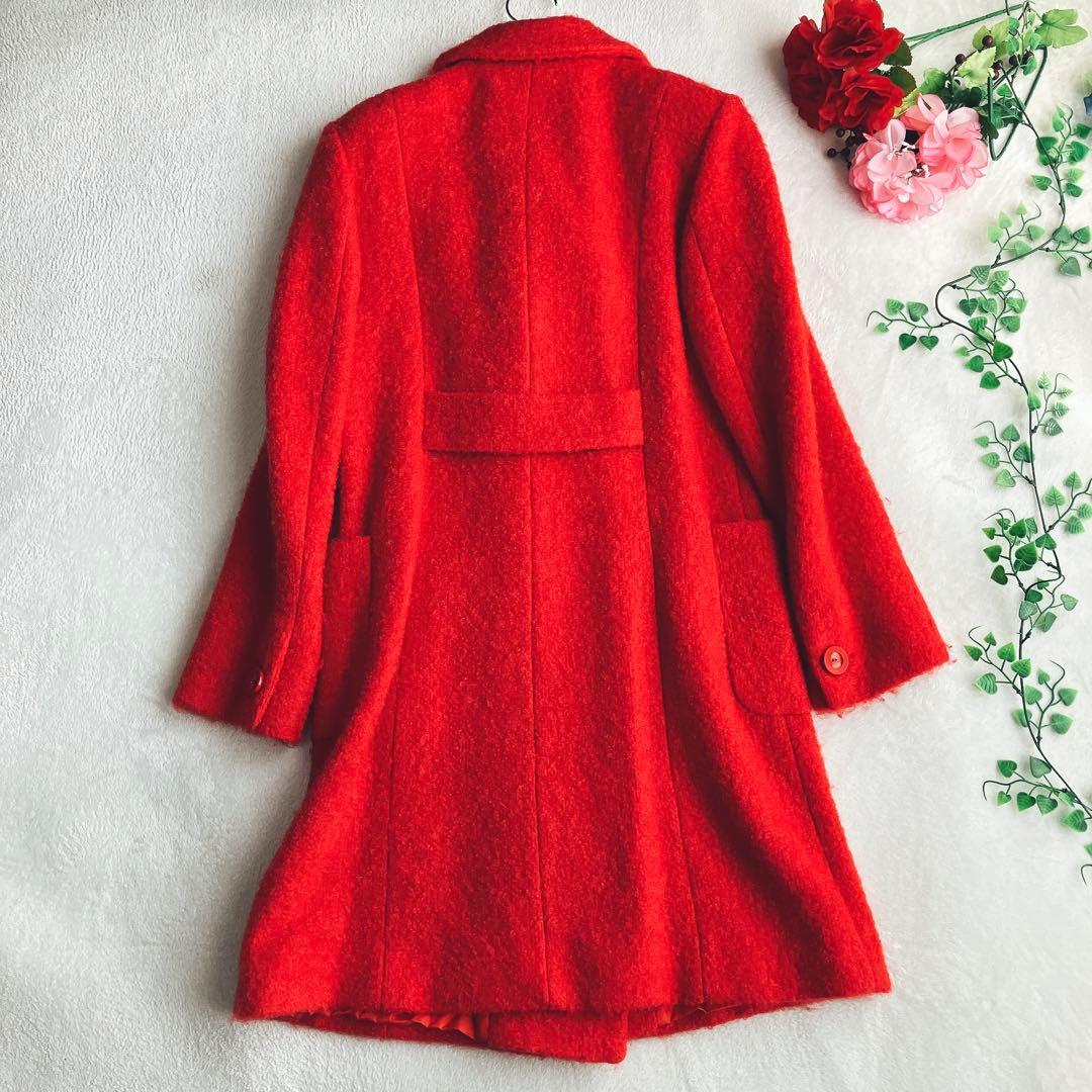 マックスマーラ ピアノフォルテ★ダブル チェスターコート モヘア ウール【美品】