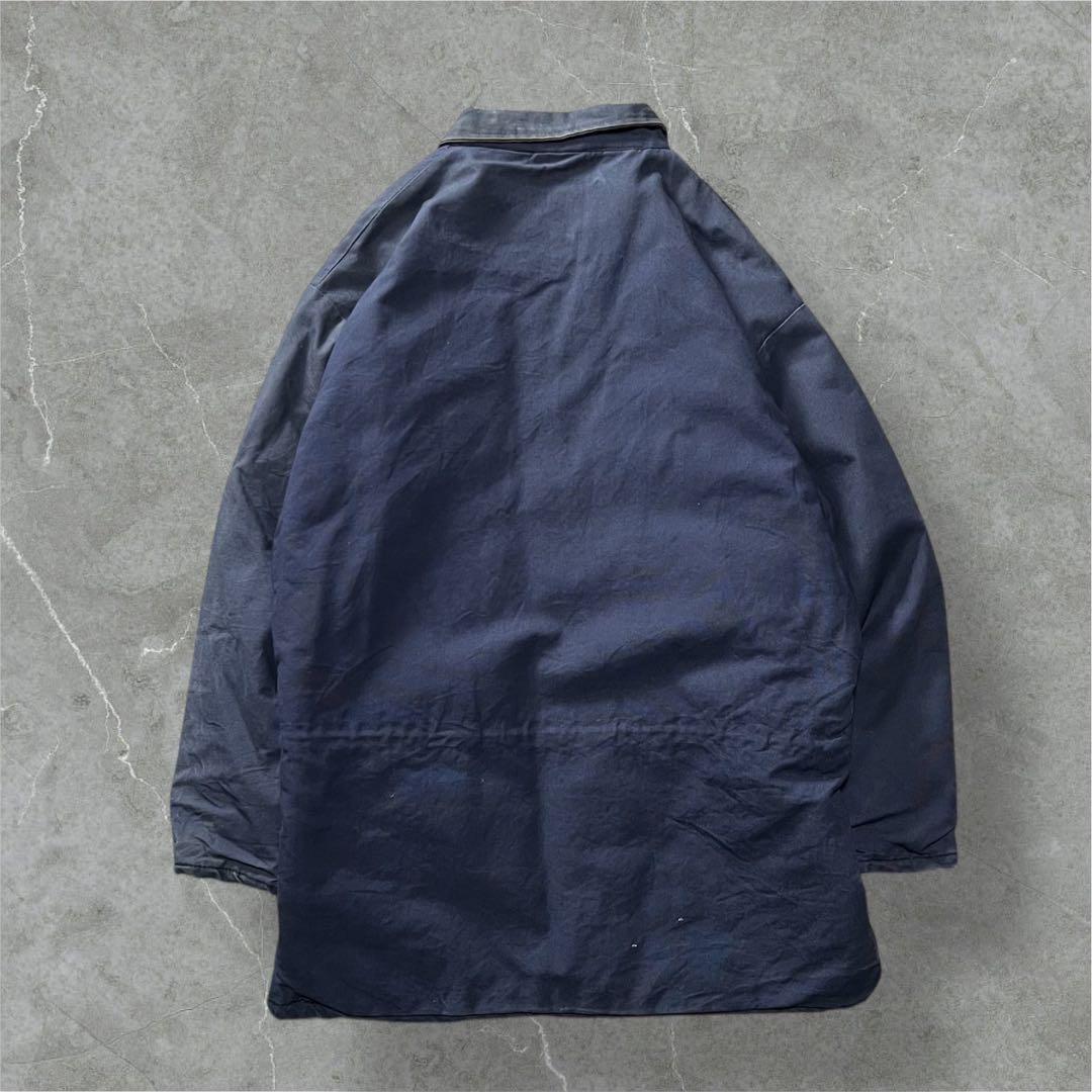 BIG BILL80s90s前半カナダ製ロングワークコートネイビー古着2XL相当
