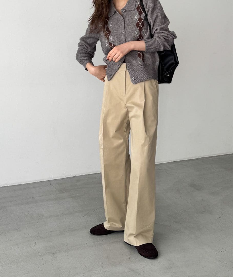 CANAL JEAN HARING　クラシックタックパンツ