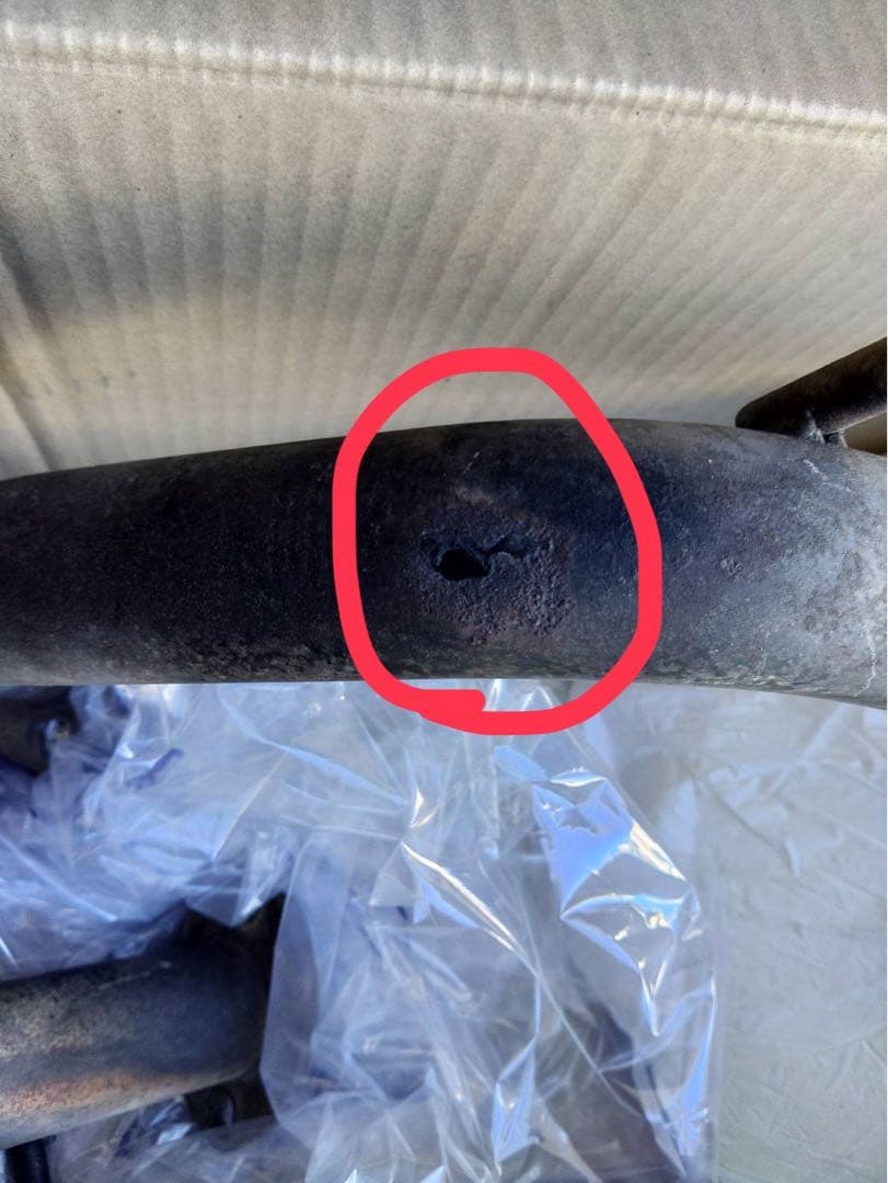 T　12／10限定スポーツマフラー　Keiワークス　※割れあり、(要)補修