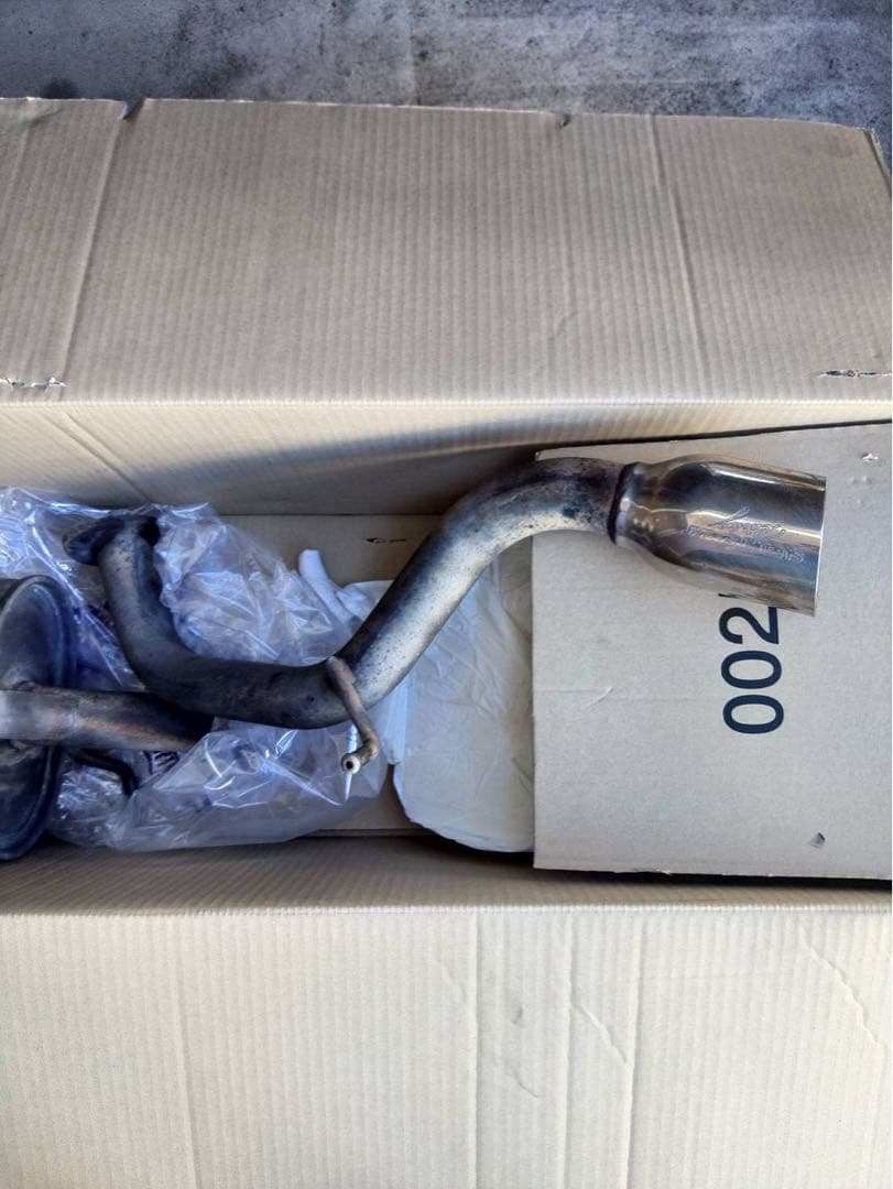 T　12／10限定スポーツマフラー　Keiワークス　※割れあり、(要)補修