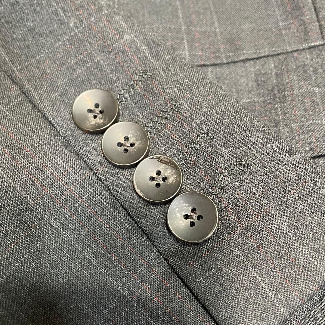 スーツセレクト グアベロ 社製 フランネル スーツ セットアップAB5 チェック