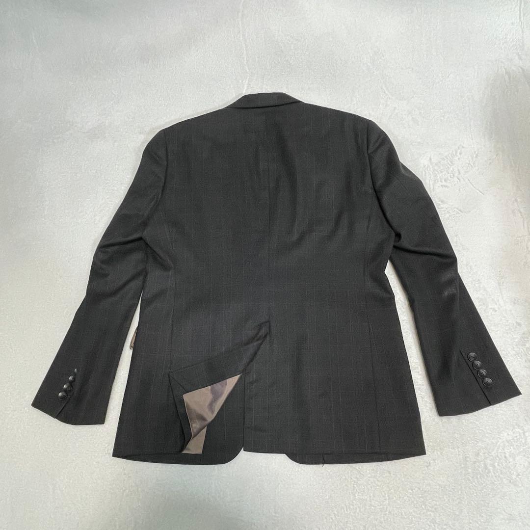 スーツセレクト グアベロ 社製 フランネル スーツ セットアップAB5 チェック