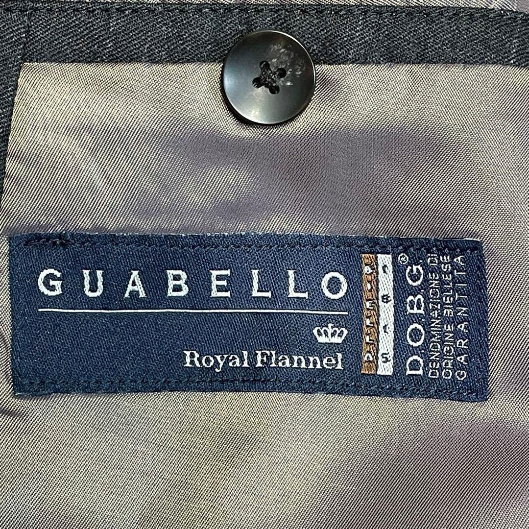 スーツセレクト グアベロ 社製 フランネル スーツ セットアップAB5 チェック
