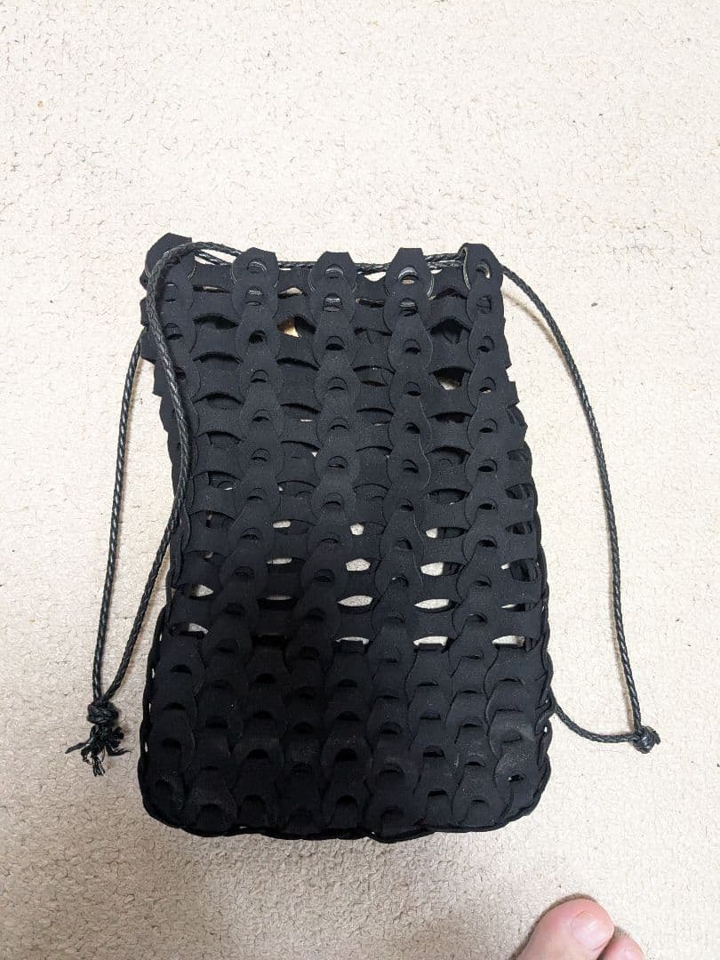 イルミーチョ　アルカンターラドローストリングバッグ　巾着