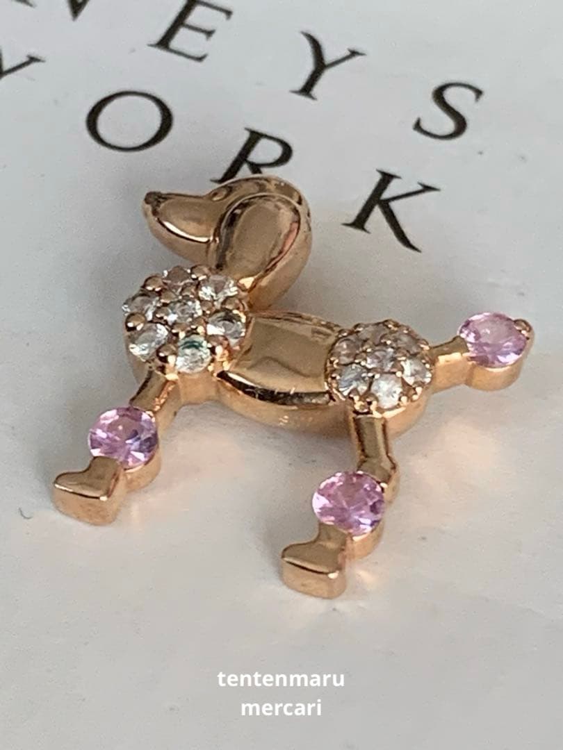 K10 ☆プードルモチーフペンダントトップ ☆ ピンクゴールド