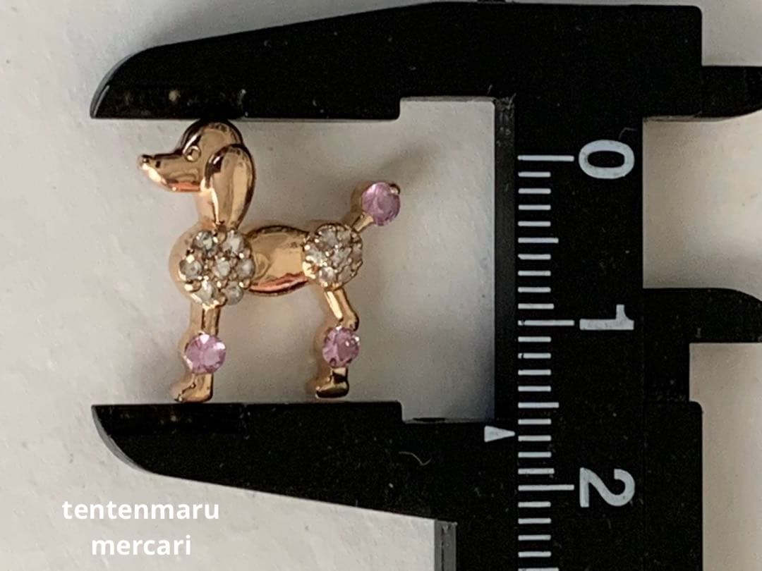 K10 ☆プードルモチーフペンダントトップ ☆ ピンクゴールド
