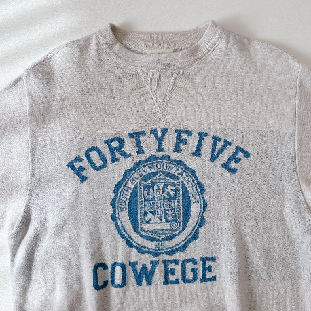 45R　スムースニットの908クルー　フォーティーファイブ　スウェット