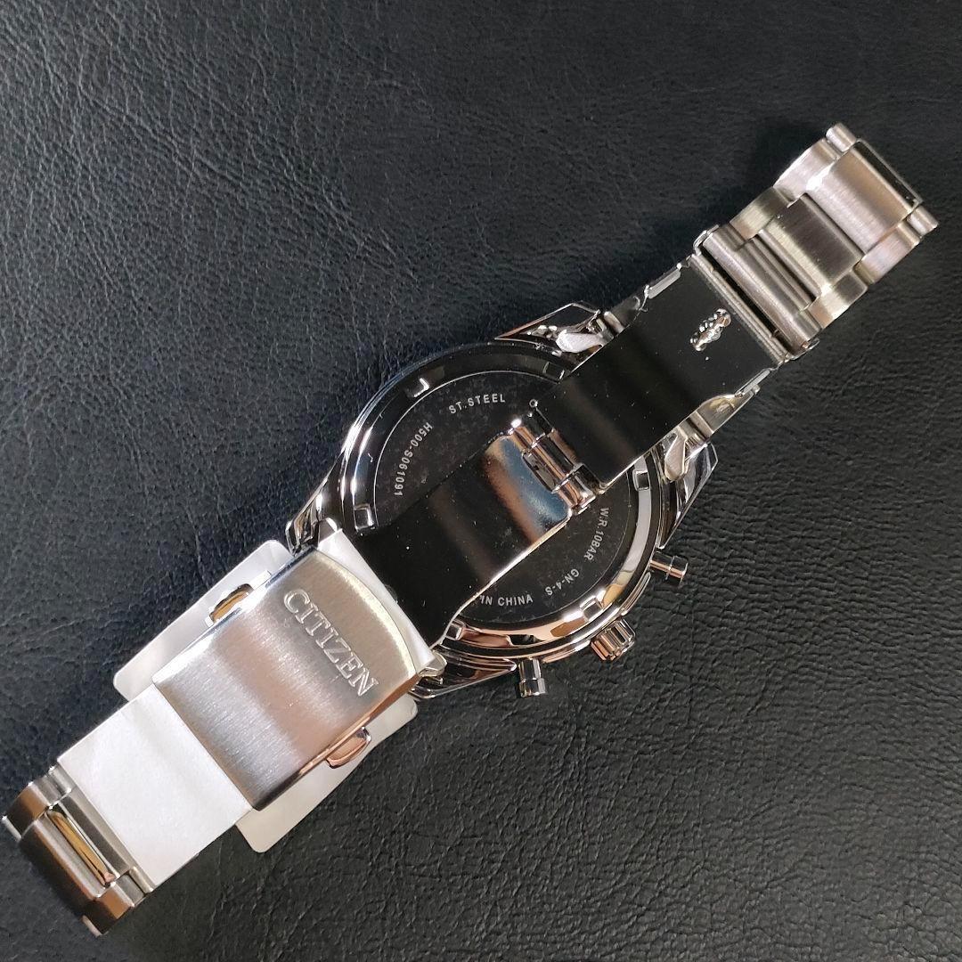 極美品　CITIZEN　シチズン　H500　ブラック　イエロー　ソーラー　メンズ