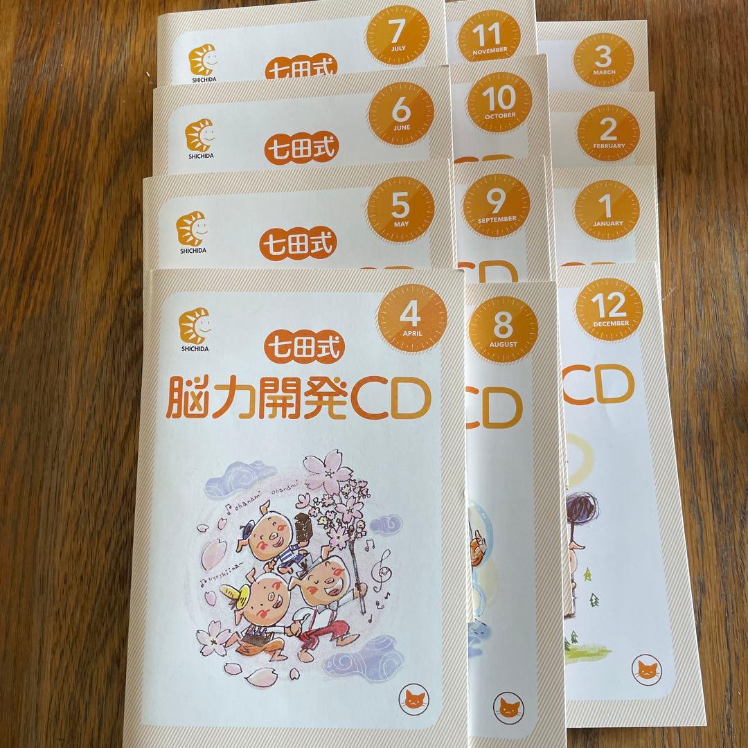 七田式　能力開発CD ねこ　2歳　12ヶ月分