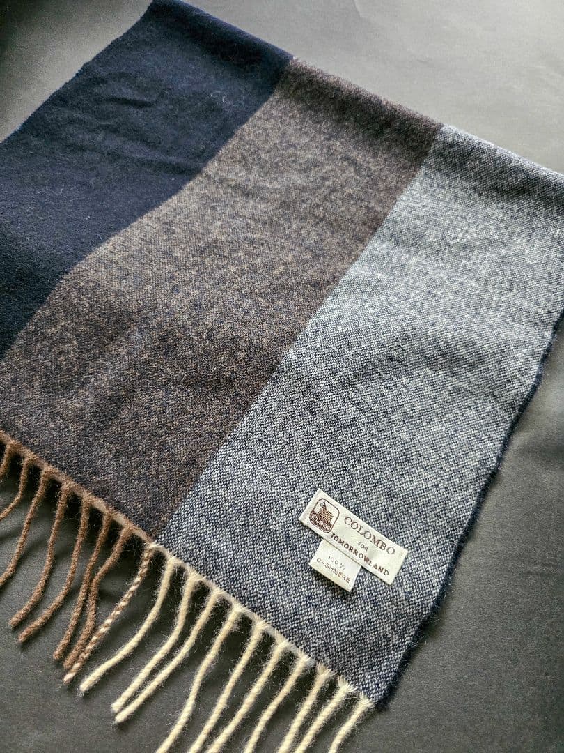 イタリア製COLOMBO トゥモローランド カシミヤ100 ストール マフラー