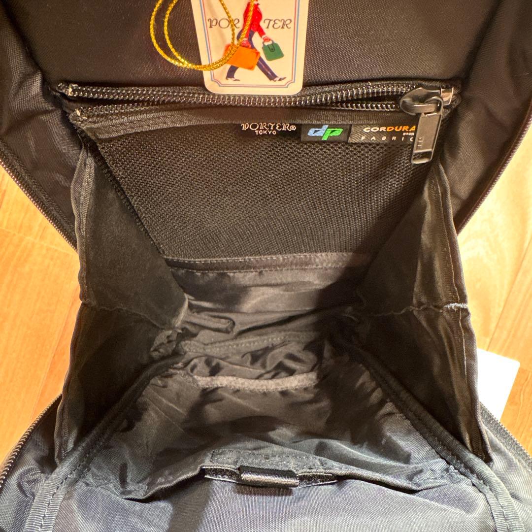 PORTER ブラック ハイブリッドスリングショルダーバッグ