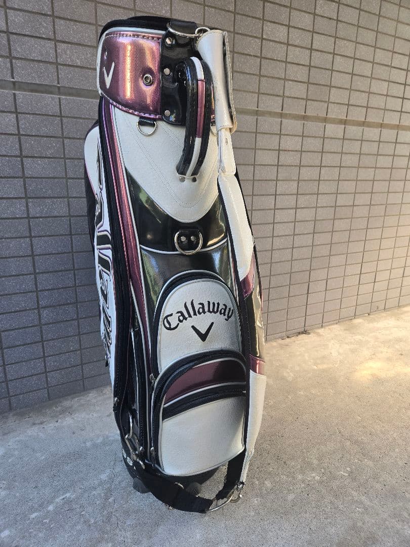 Callaway キャディバッグ ホワイト・ブラック・パープル