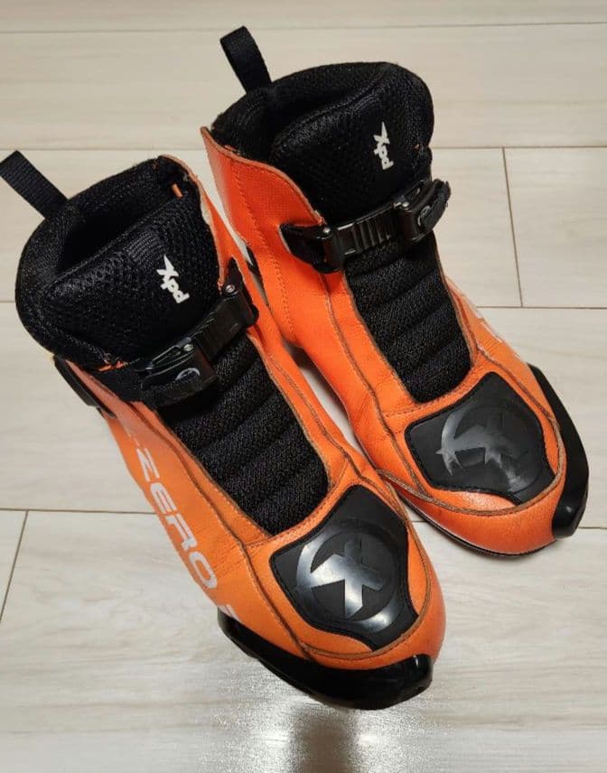 XPD ライディングブーツ RSタイチ バイク用 オレンジ 26.5cm