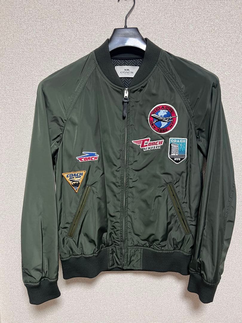 COACH MA-1 フライトジャケット オリーブグリーン