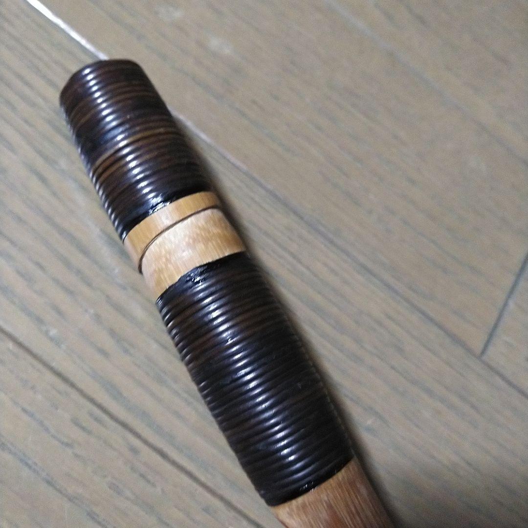 雅楽　龍笛　本管　煤竹　藤巻　(極太管)