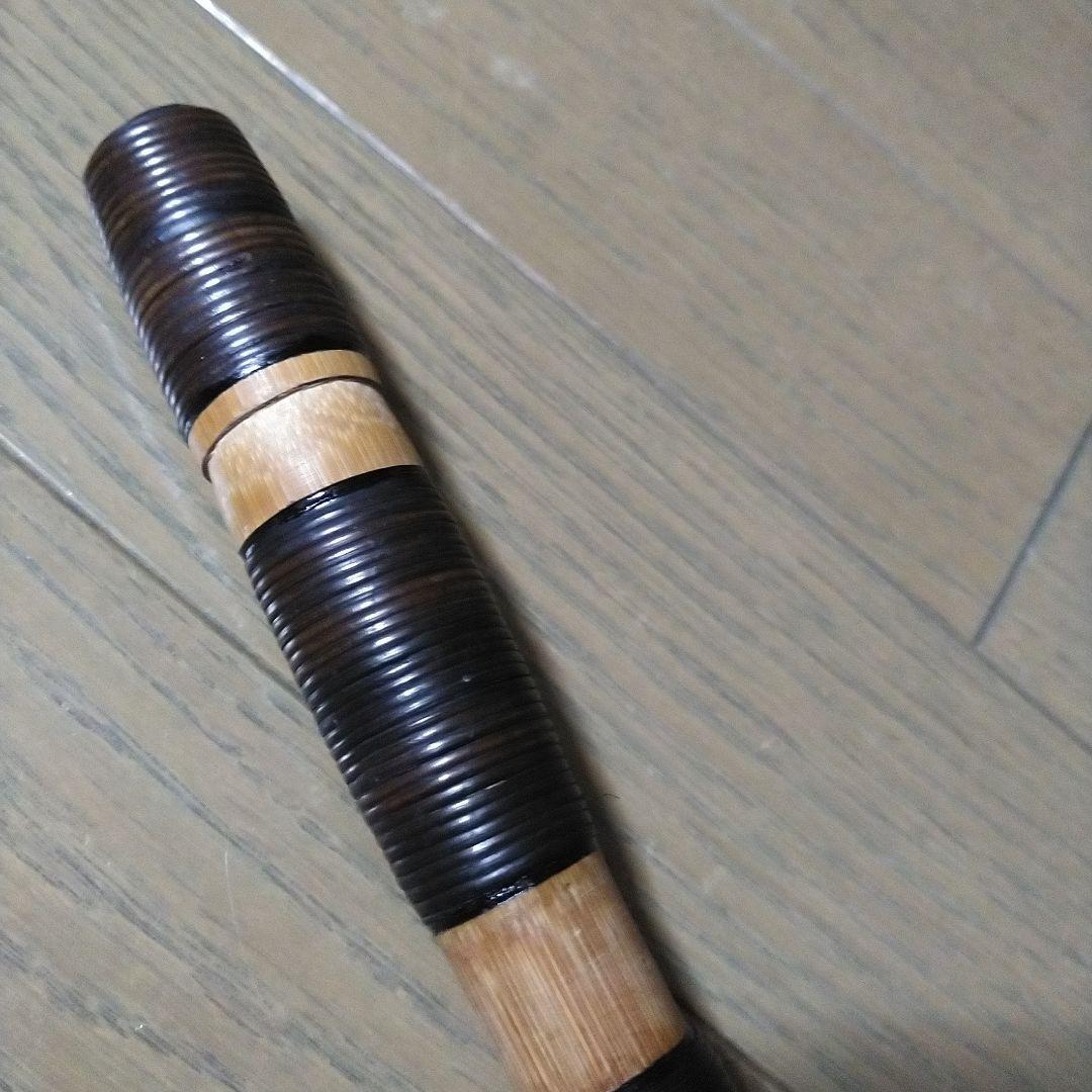 雅楽　龍笛　本管　煤竹　藤巻　(極太管)