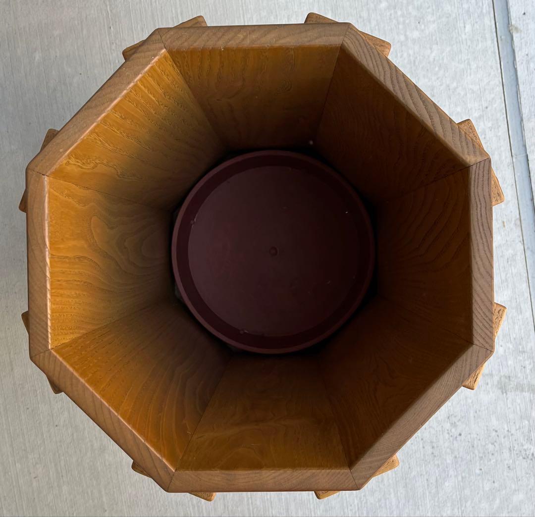 栗の木　無垢材　栗の木の傘立て