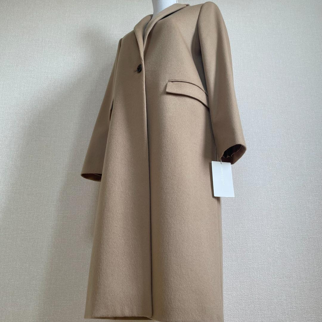 新品 ノーリーズ Sophi カシミア混コート キャメル 36 日本製 秋冬