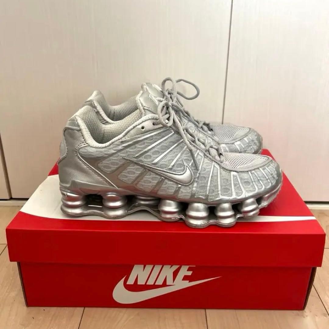 NIKE SHOXX TL 24.5cm シルバー
