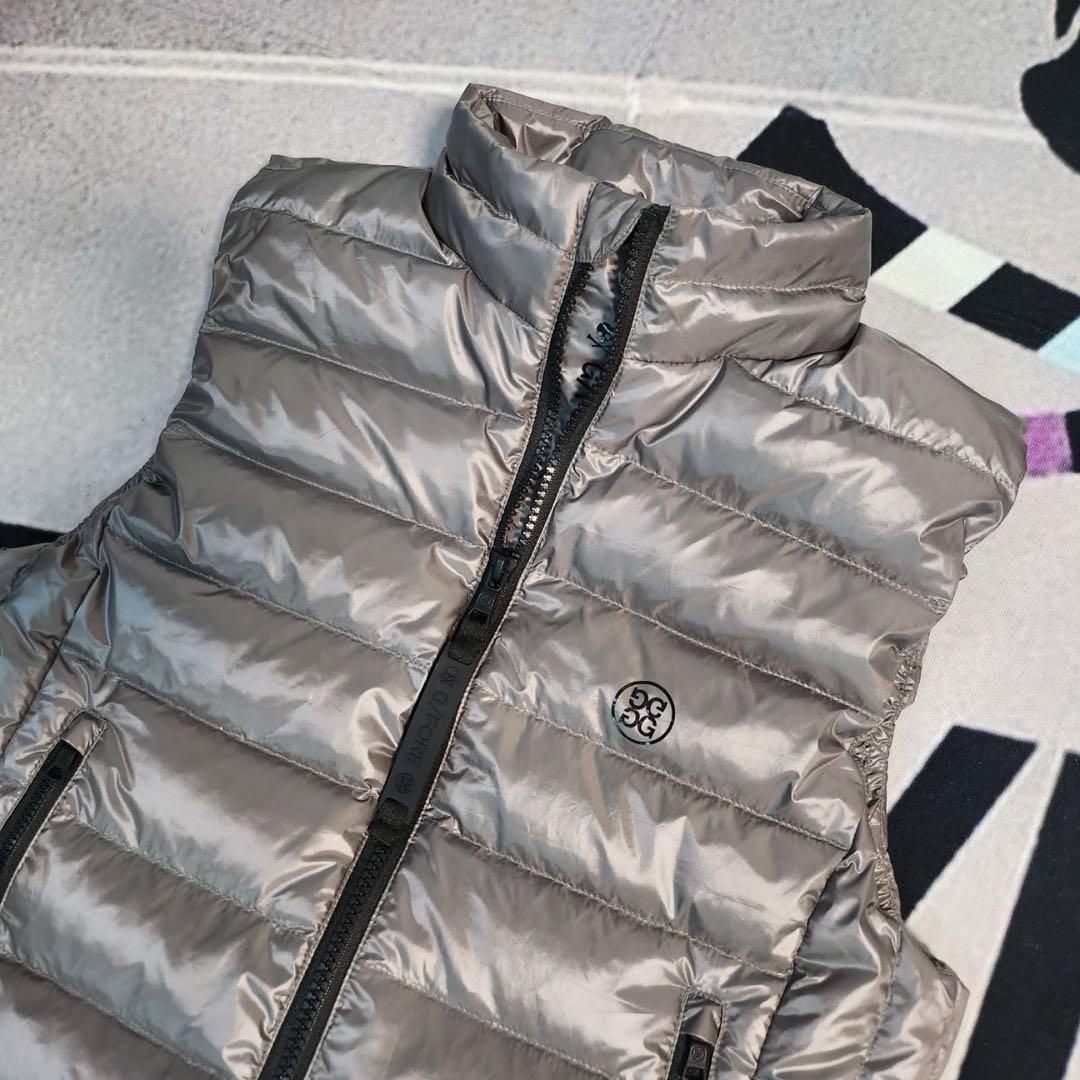 ジーフォア ゴルフ G/FORE Lサイズ レディース ダウンベスト グレー