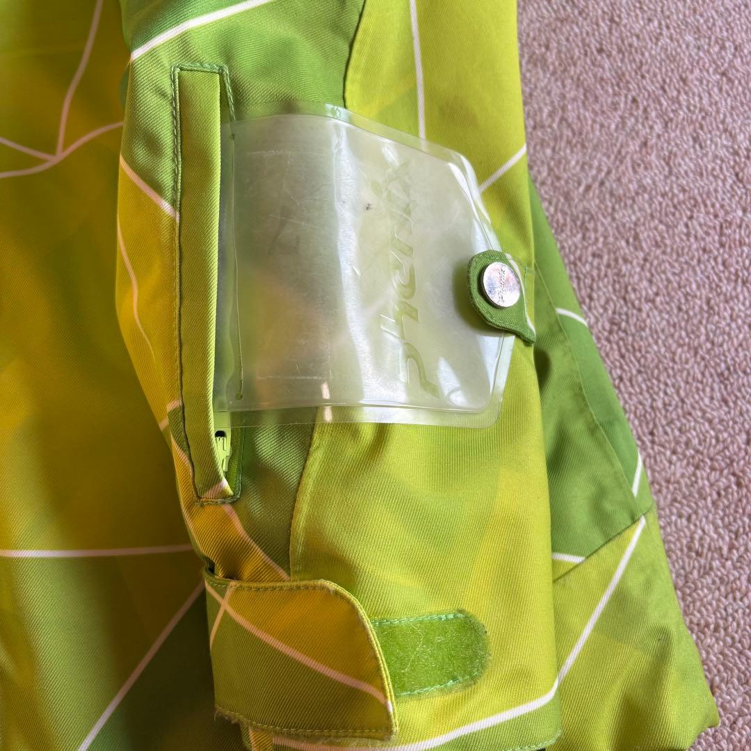 【phenix 】蛍光グリーン スキーウェア 上下セット サイズS ユニセックス