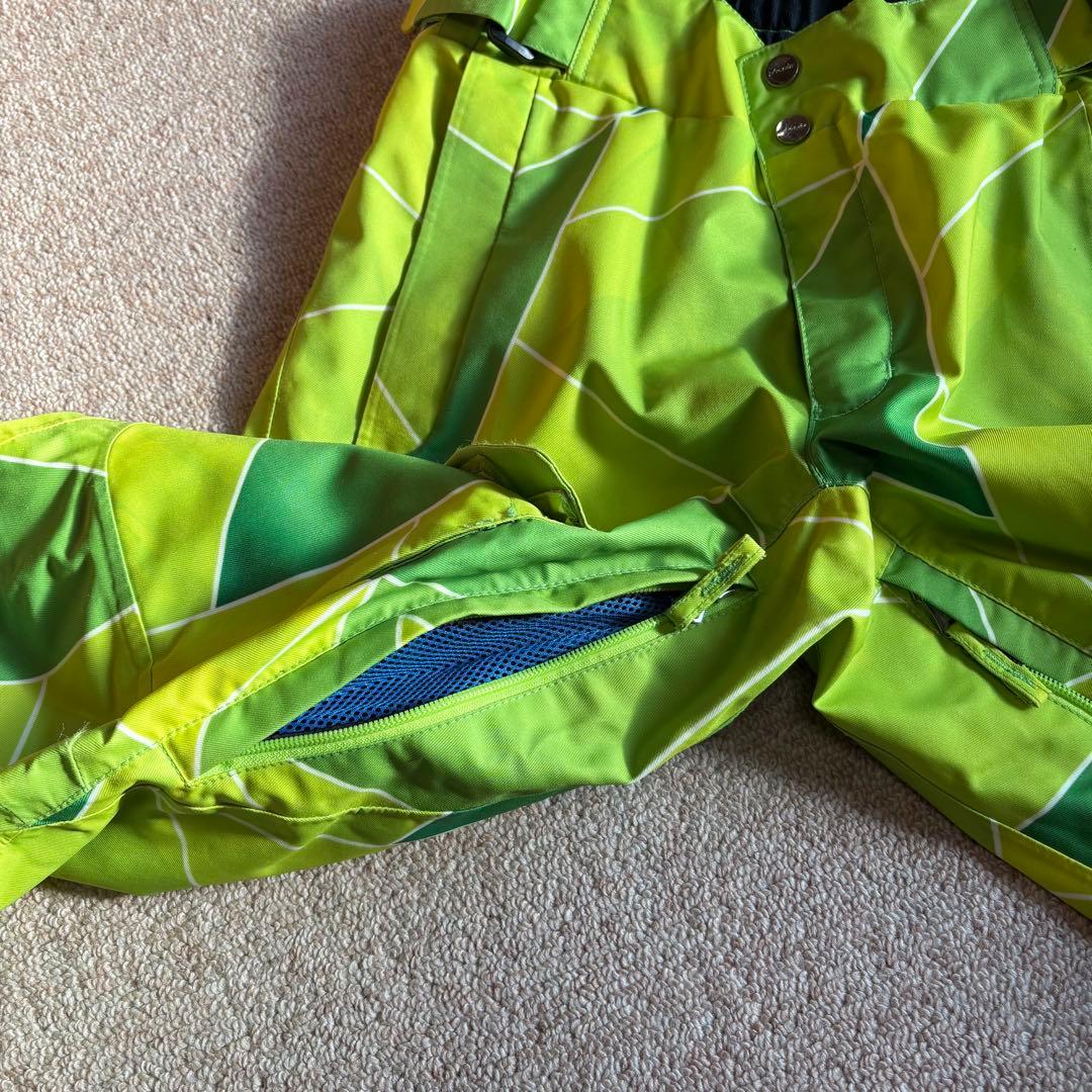 【phenix 】蛍光グリーン スキーウェア 上下セット サイズS ユニセックス