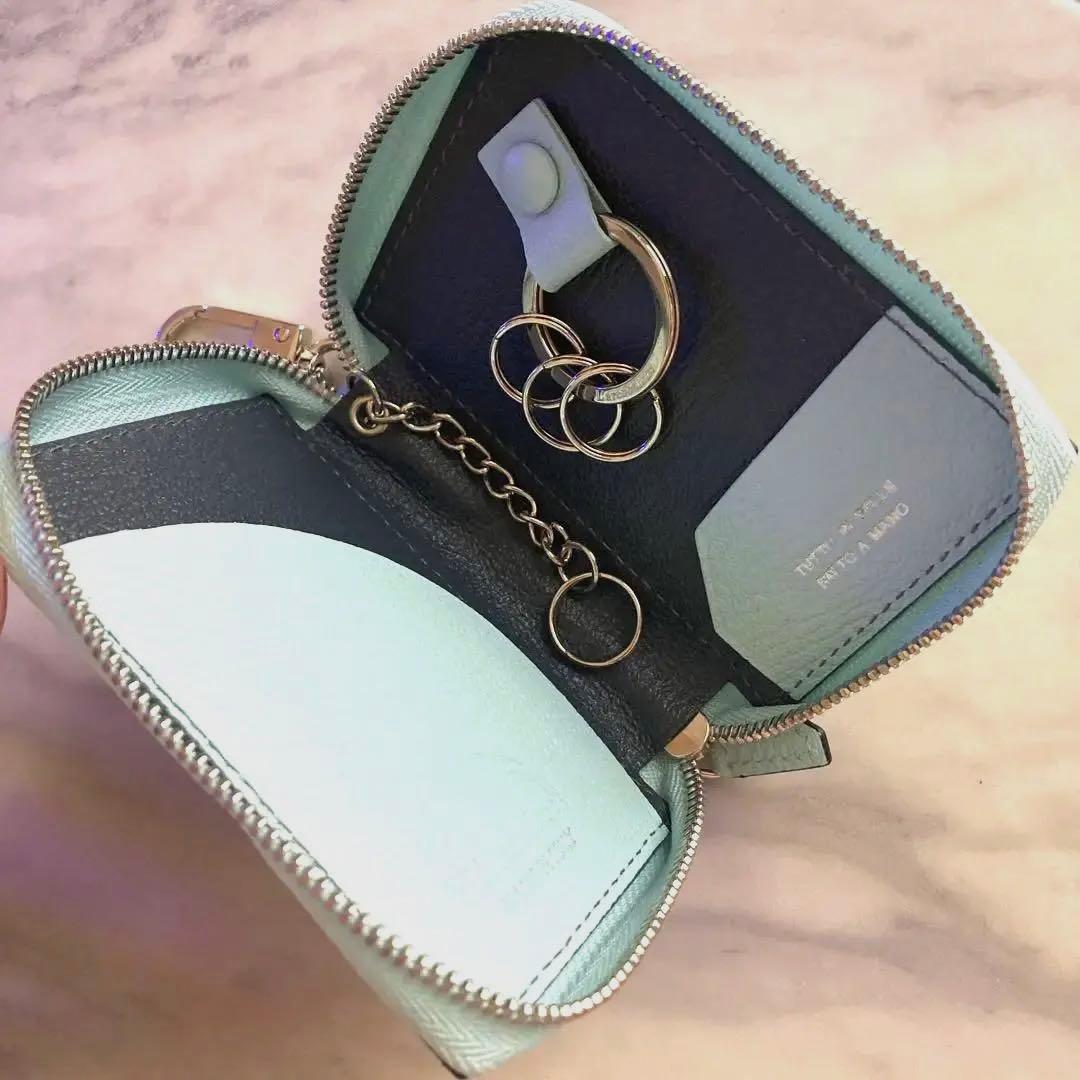 【新品未使用】定価2.2万L'arcobaleno ラベンダーレザー キーケース