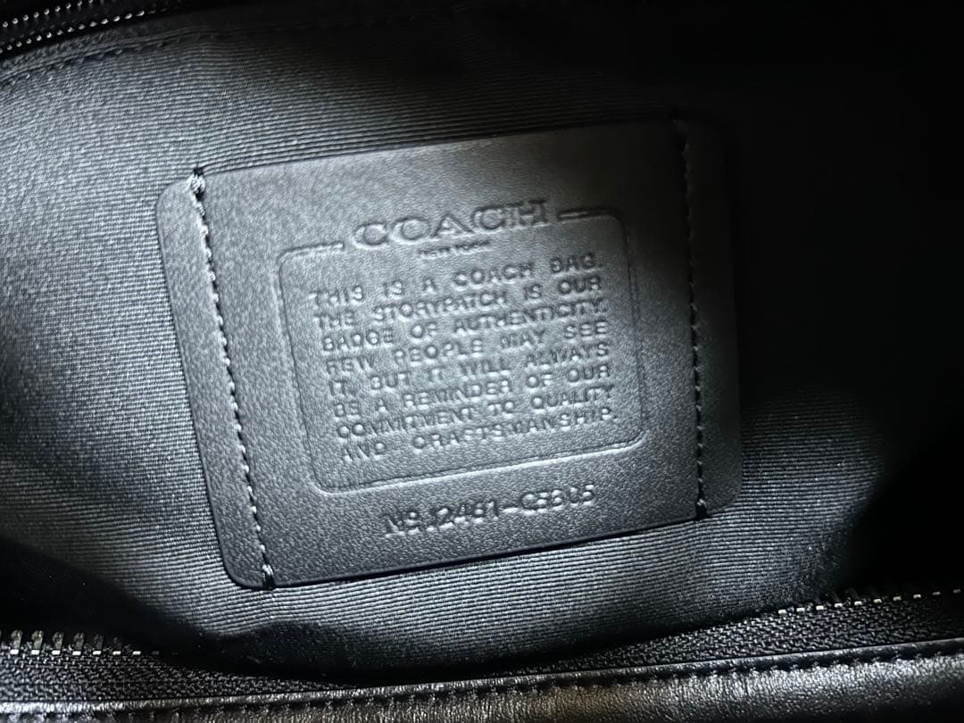 COACH ボストンバッグ ブラック キャンバス