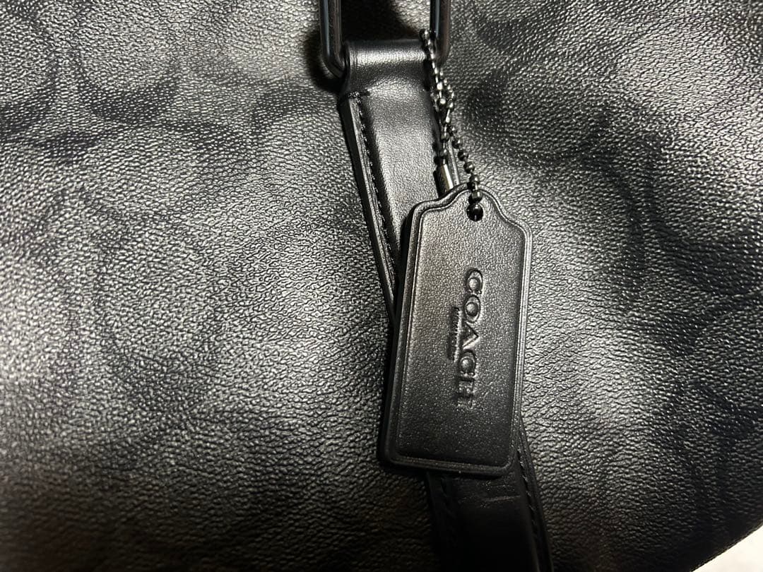 COACH ボストンバッグ ブラック キャンバス