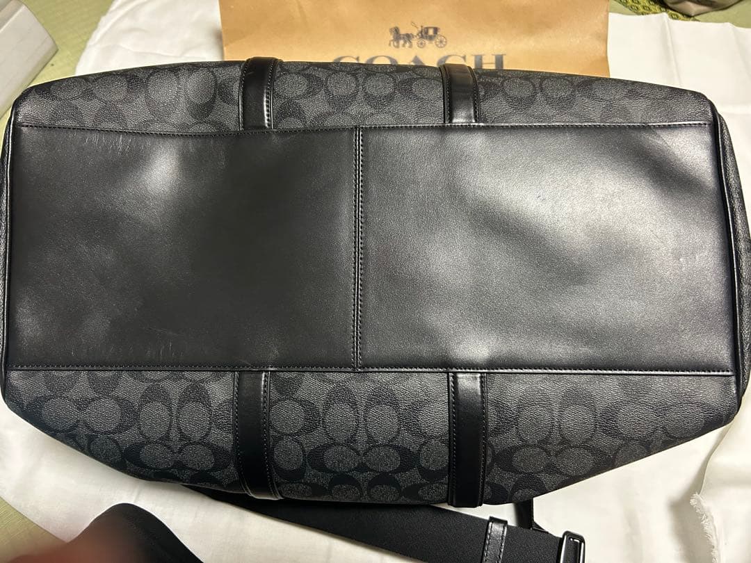 COACH ボストンバッグ ブラック キャンバス