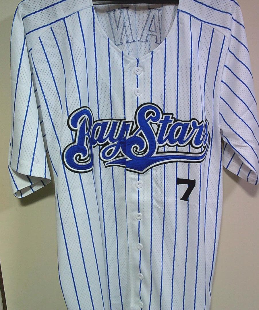 新品O復刻☆横浜DeNAベイスターズ佐野7番ユニフォーム刺繍■観戦応援　プロ野球