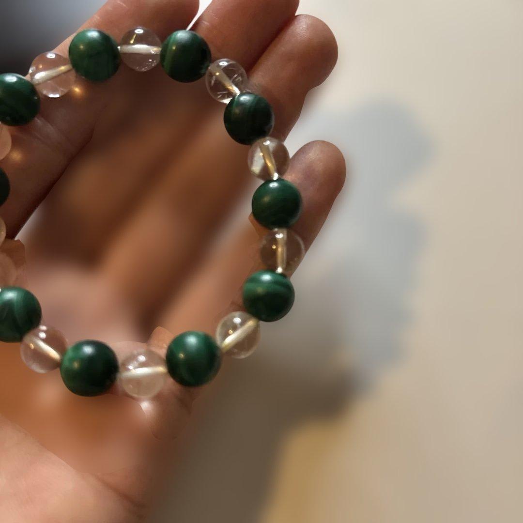 マラカイトと水晶たん！綺麗！すっごいズンとくる！