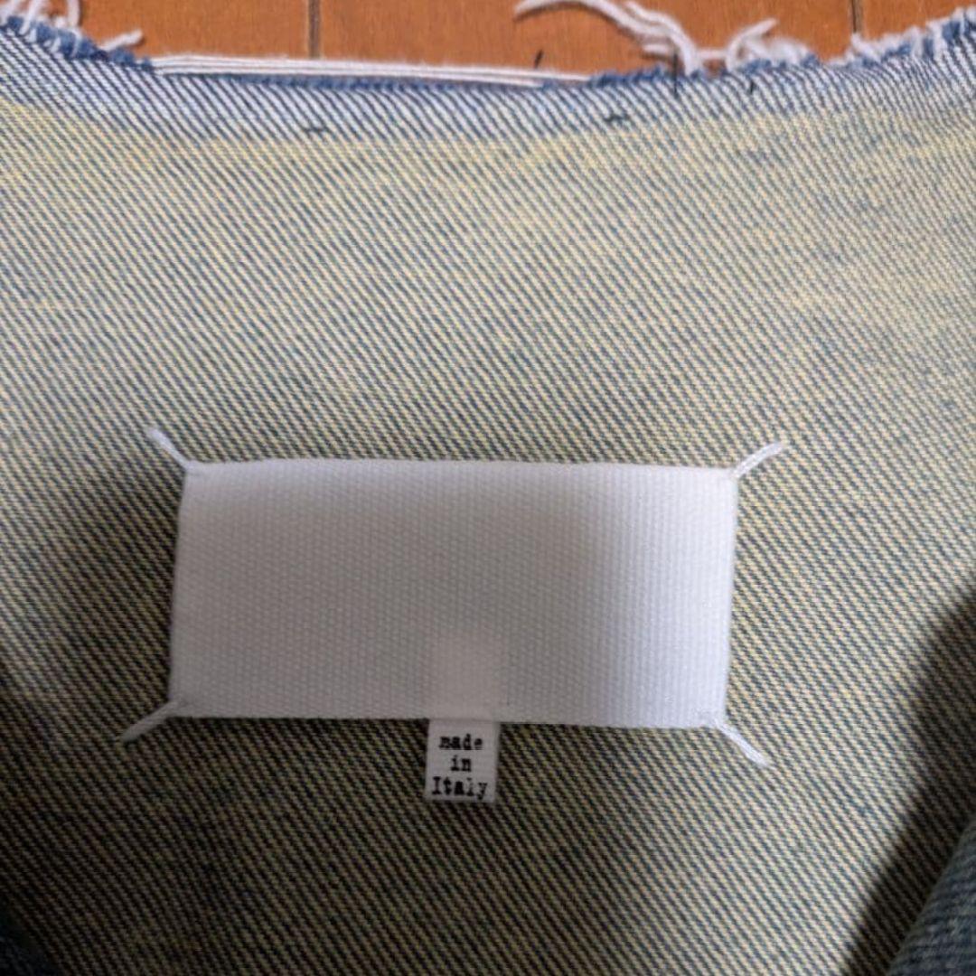 22ss マルジェラ デニムノーカラージャケット 50