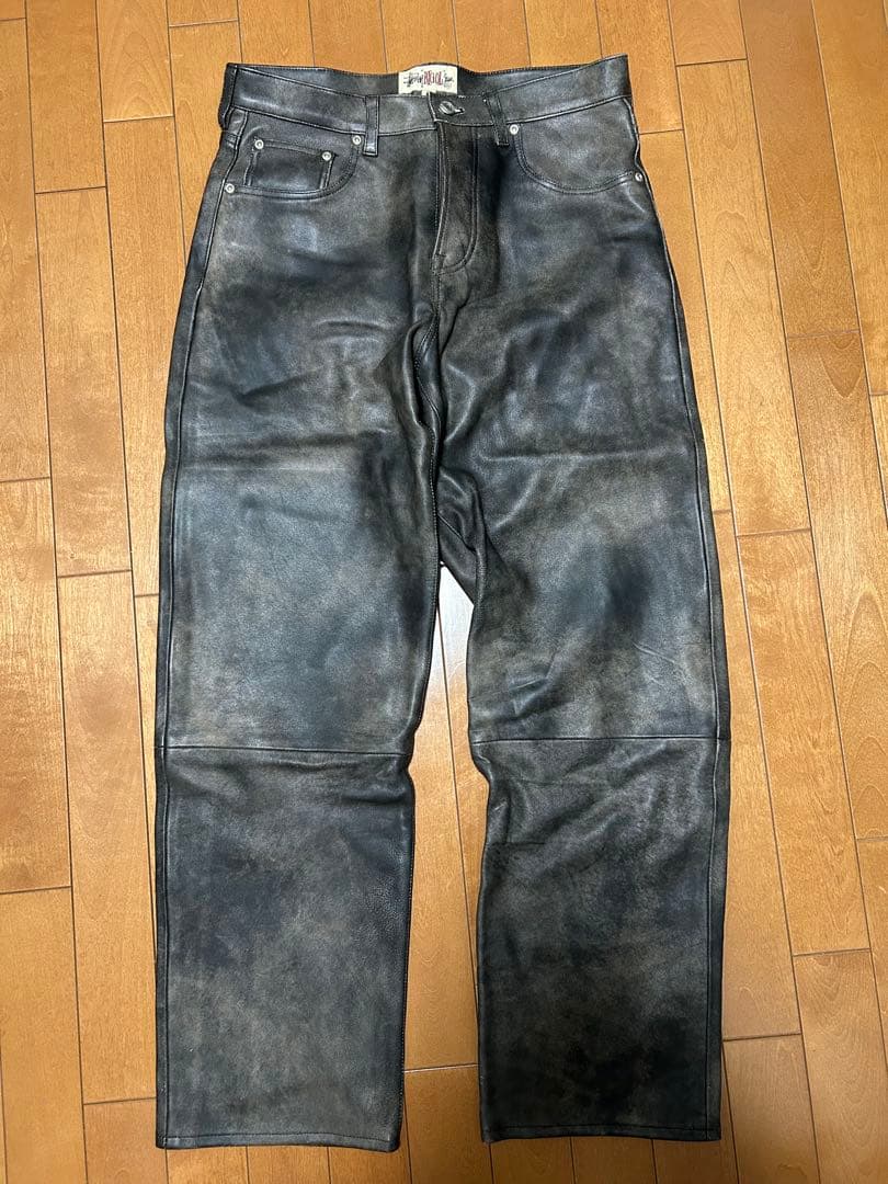 Stussy BIG OL'レザーパンツ 30インチ