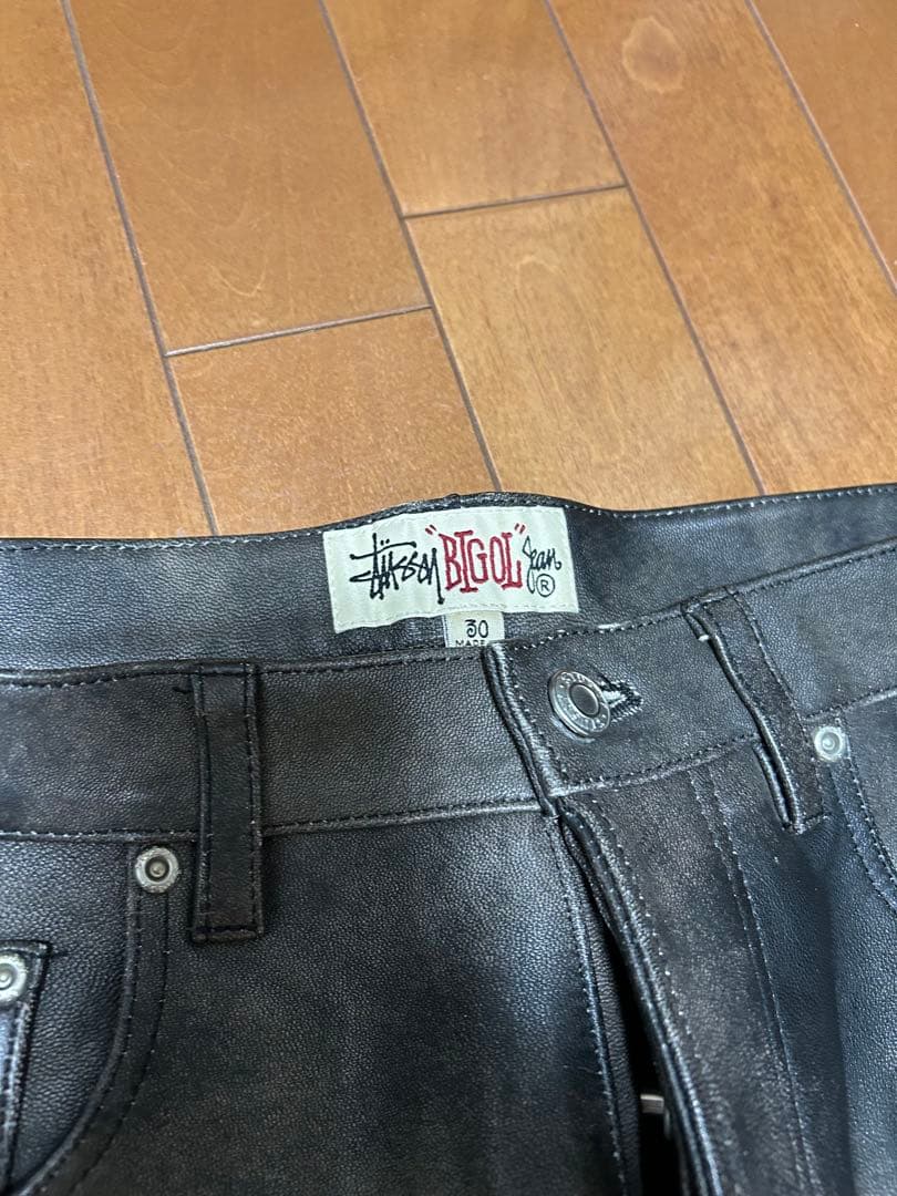 Stussy BIG OL'レザーパンツ 30インチ