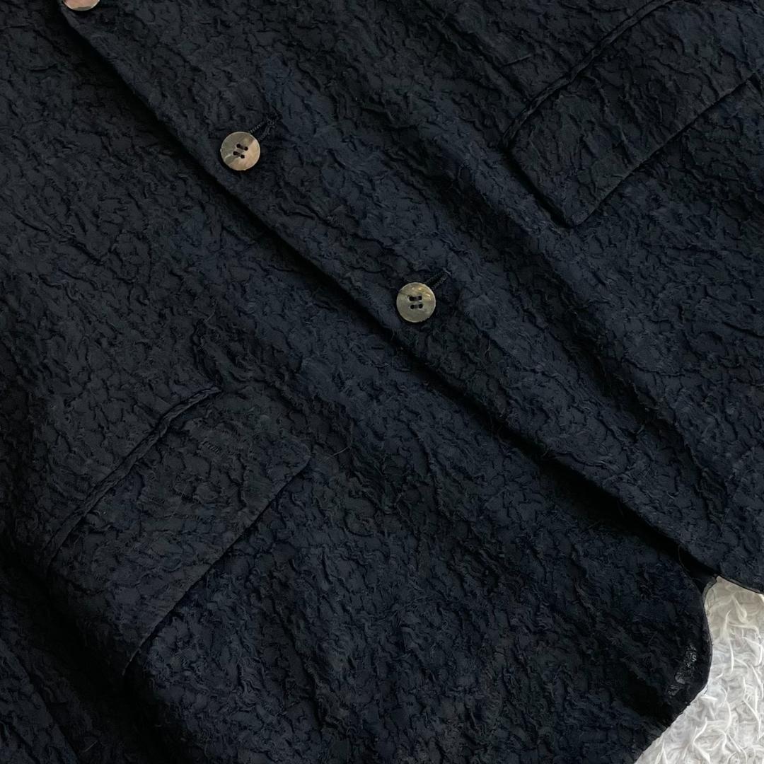 AD1990✨コムデギャルソン テーラードジャケット 総レース ブラック 黒 S