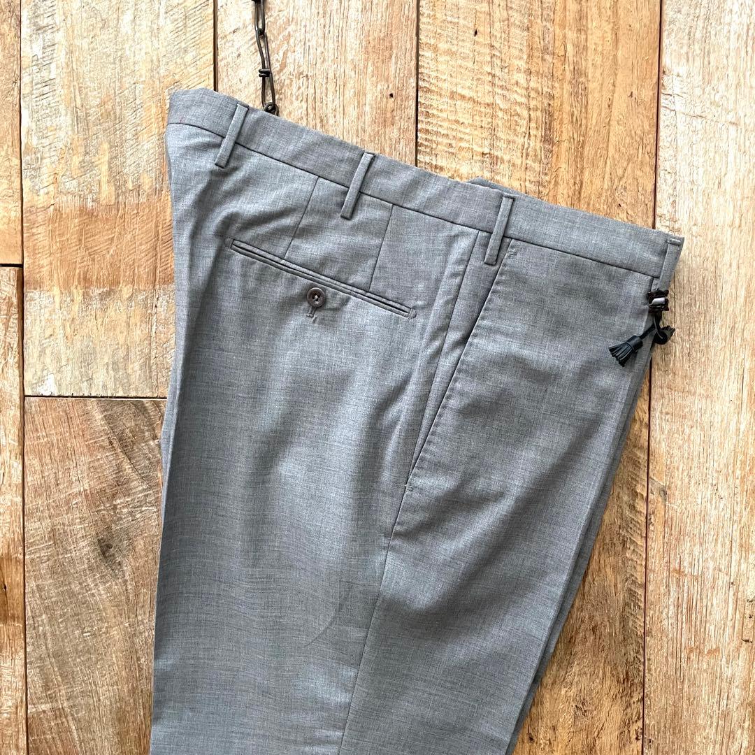 【極美品】INCOTEX SUPER100'S ウール スラックス パンツ 52