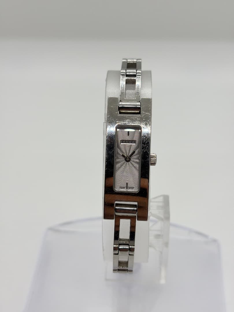 【新品電池】GUCCI 3900L シルバーブレス スクエア レクタングル