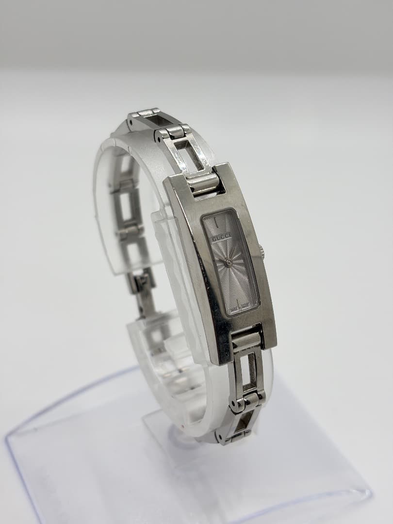 【新品電池】GUCCI 3900L シルバーブレス スクエア レクタングル