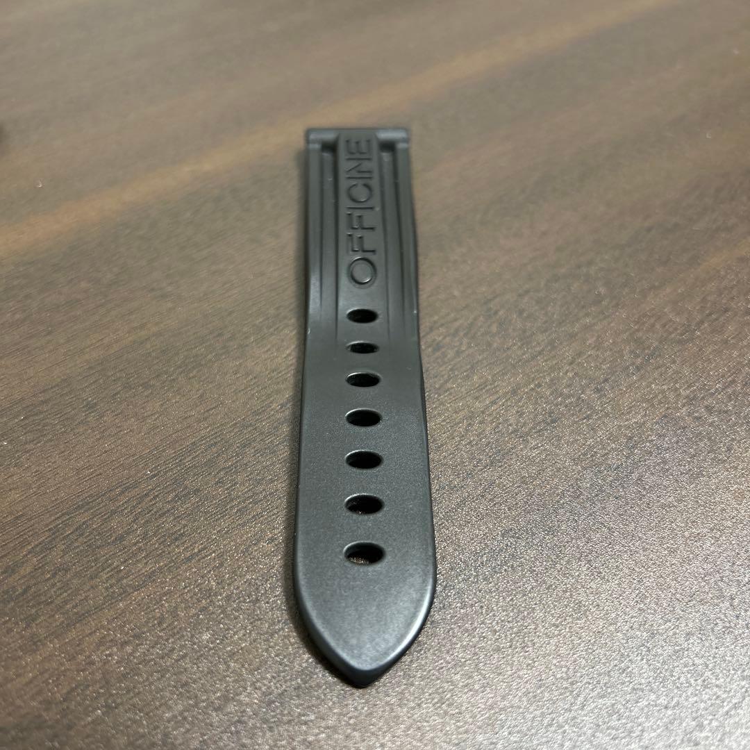 パネライ　純正ベルト　ラバー、バックル　ブラックカラー 40ミリ用