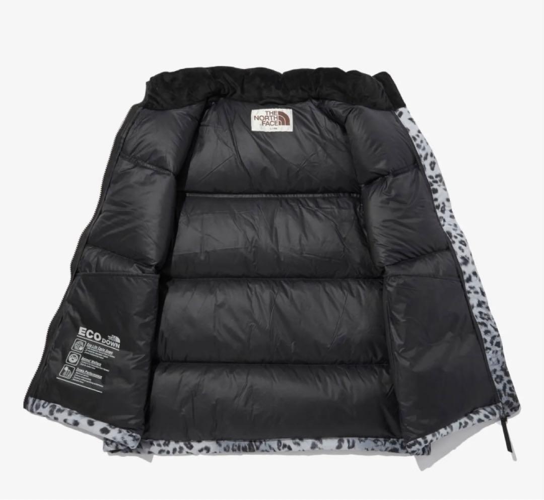ノースフェイス ダウンベスト ノベルティーヌプシベスト 海外限定カラー　ヒョウ柄